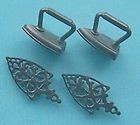 IRON AND TRIVETS SET