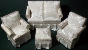 SOFA SET-WHITE