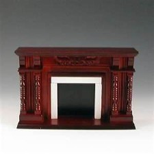 FIREPLACE-MAHOGANY