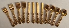 CUTLERY SET-GOLD