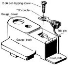 KADEE  #205  HO COUPLER HEIGHT GAUGE