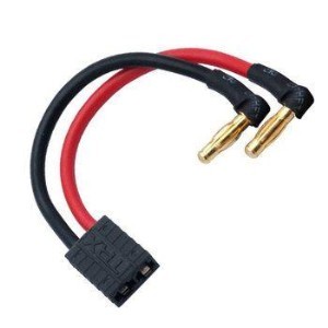 LRP-65837 LIPO HARDCASE ADAPTER WIRE - 4MM MALE TO TRAXXAS TRX