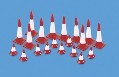 MODEL SCENE 5008 OO/HO TRAFFIC CONES