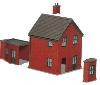 PECO NB14  STATION  HOUSES & EXTENTIONS KIT