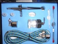 AIRBRUSH NHDU-32K Dual Stage Set With Hose And Accessories