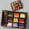 SEWING-SPOOLS OF COTTON & BOX OF RIBBONS