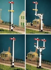 RATIO 477 LNWR SQUARE POST SIGNALS KIT