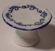 CAKE STAND BLUE PATTERN