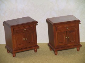 BEDSIDE CABINETS-GOLDEN OAK