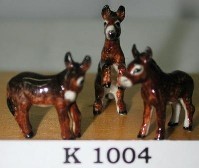 ORNAMENT-TINY BROWN DONKEY