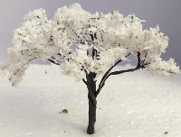 TREE 9CM WHITE BLOSSOMS