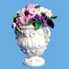 URN-VICTORIAN PINK FLOWERS