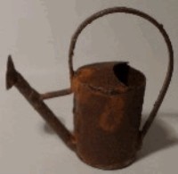 WATERING CAN-RUSTIC