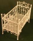 WHITE WIRE COT