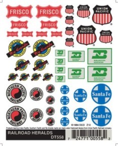 WOODLAND SCENICS DT558 DRY DECALS