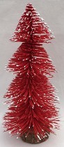 CHRISTMAS TREE RED 16.5CM