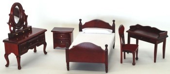 BEDROOM SET-MAHOGANY