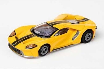 AFX MEGA G+ FORD GT TRIPLE YELLOW