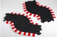 AFX 70617 9 INCH CHICANE TRACK SET 2 PIECES