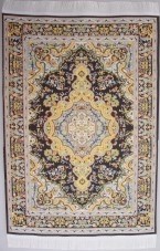 TURKISH MAT SMALL-BLACK/YELLOWS/GREY