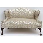 SOFA-WING BACK CREAM FABRIC