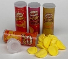 FOOD-PRINGLES X 4 PACKETS