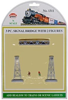 MODEL POWER MP1311 3 PC SIGNAL BRIDGE WITH 2 FIGURES