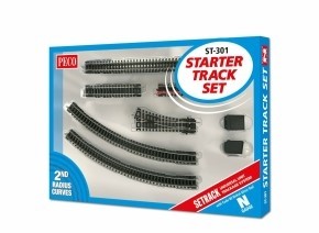 PECO ST-301 N 2ND RADIUS STARTER TRACK SET