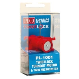 PECO PL-1001 TWISTLOCK TURNOUT MOTOR & TWIN MICROSWITCH