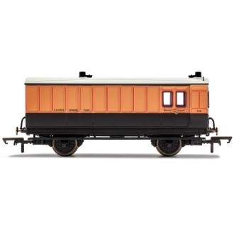 HORNBY R40064 LSWR 4 WHEEL BRAKE BAGGAGE COACH