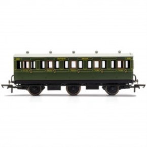 HORNBY R40086A SR 6 WHEEL 3RD CLASS COACH