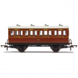 HORNBY R40115 LB&SCR 4 WHEEL 1ST CLASS COACH W/LIGHTS