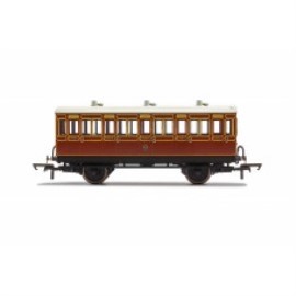 HORNBY R40116A LB&SCR 4 WHEEL 3RD CLASS COACH W/LIGHTS