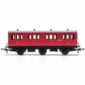 HORNBY R40123 BR 6 WHEEL 1ST CLASS COACH W/LIGHTS