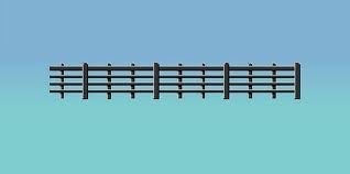 RATIO 425 WOOD LINESIDE FENCING-BLACK