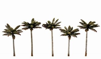 WOODLAND SCENICS TR3597 PALM TREES 5 PCS 