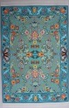 TURKISH MAT LARGE-AQUA