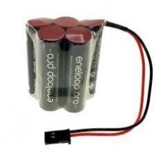 Eneloop 6 Volt 2550mAh Receiver Battery JR Lead