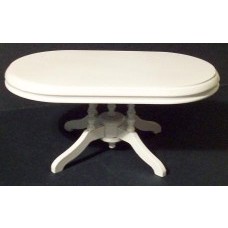 TABLE-WHITE OVAL