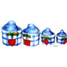 CANISTERS-BLUE CHECK