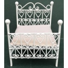 WHITE WIRE BED-SMALL