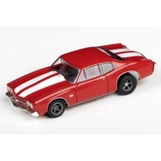 AFX 22043 1970 CHEVELLE 454 RED SLOT CAR