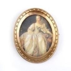 PICTURE OVAL FRAME-LADY