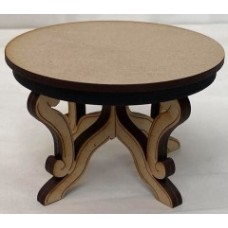 LASER CUT ROUND TABLE WITH SOLID LEGS KIT