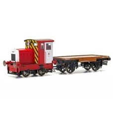 HORNBY R3705 RUSTON & HORNSBY 48DS AND FLATBED-JOHN DEWAR & SONS