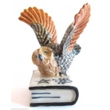 BIRD-OWL ON A BOOK