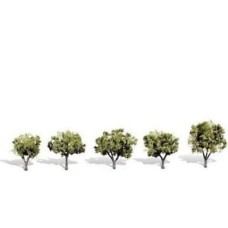 WOODLAND SCENICS  TR3546 EARLY LIGHT TREES 5 PACK