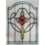 LEADLIGHT-CWD2 BLUE WITH RED FLOWER