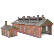 METCALFE PN913 BRICK DOUBLE TRACK ENGINE SHED KIT