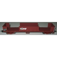 POWERLINE PD-611B-44 V/LINE STEEL OPEN WAGON-INDIAN RED